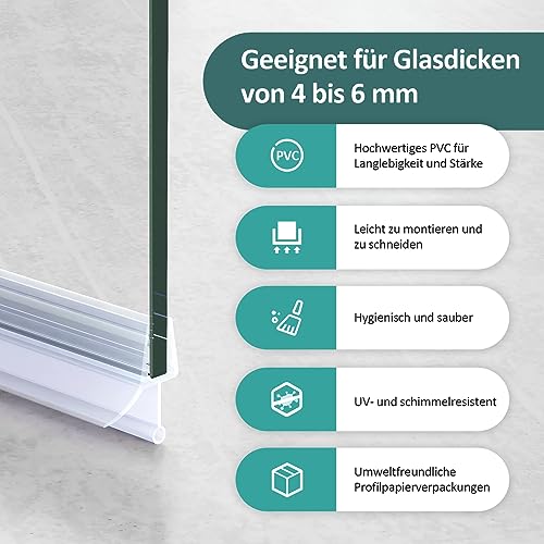 EMKE Joint de rechange pour porte de douche