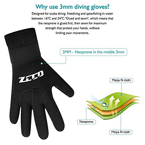 Gants de Plongée ZCCO en Néoprène 3 mm / 5 mm