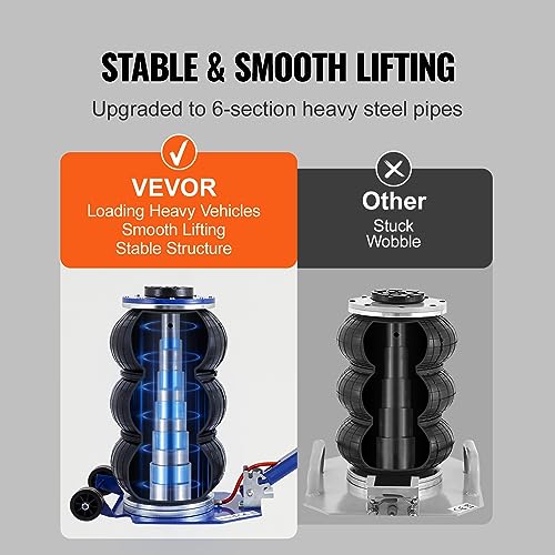 VEVOR Cric Pneumatique 3 T Plage