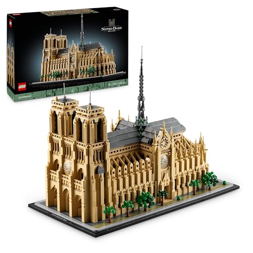 LEGO Notre-Dame de Paris - Maquette à Construire d’Exposition Architectural - Set pour Adultes - Cathédrale 21061 pièces