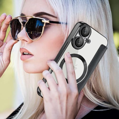 Coque Multifonctionnelle en Cuir iPhone 16 Plus