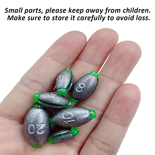 Lot de 30 plombs de pêche