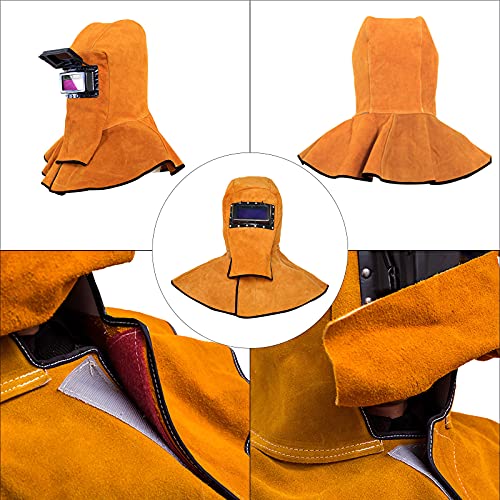 Casque de Soudure CDIYTOOL en Cuir de Vachette