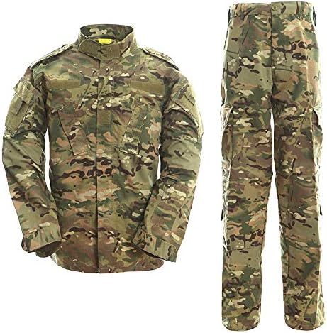 Uniforme militaire BDU, veste + pantalon motif camouflage, idéal pour la chasse,