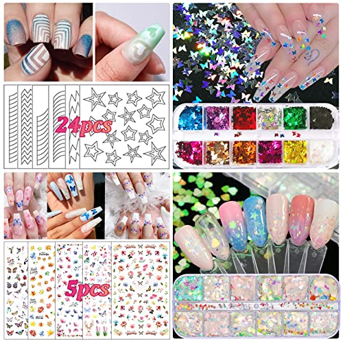 TAVADA Kit de Nail Art - 23 Pièces