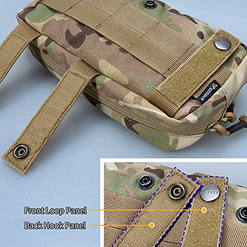Sac de Transport Tactique Molle Sub Abdominal avec Crochet et Boucle pour Gilet