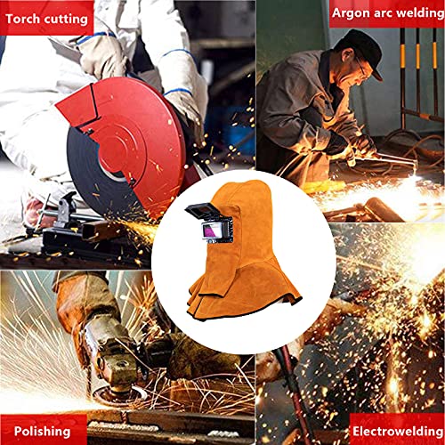 Casque de Soudure CDIYTOOL en Cuir de Vachette