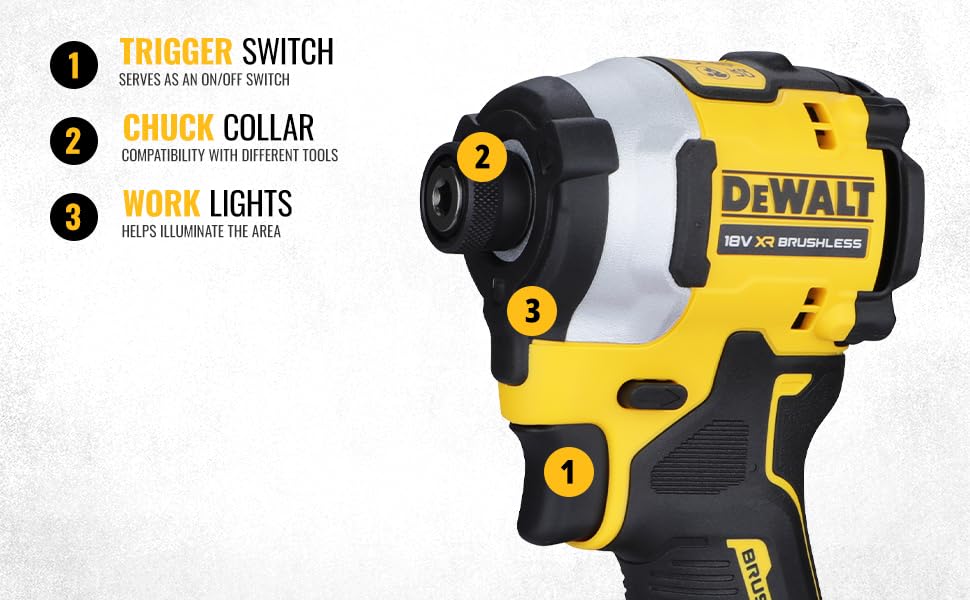 Dewalt - Visseuse à choc XR 18V Brushless (Produit seul)
