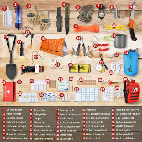 Kit de Survie Militaire Complet XXL