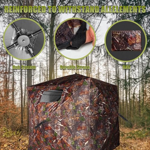 Tente de Chasse Camouflage,Store de Chasse 3 personnes