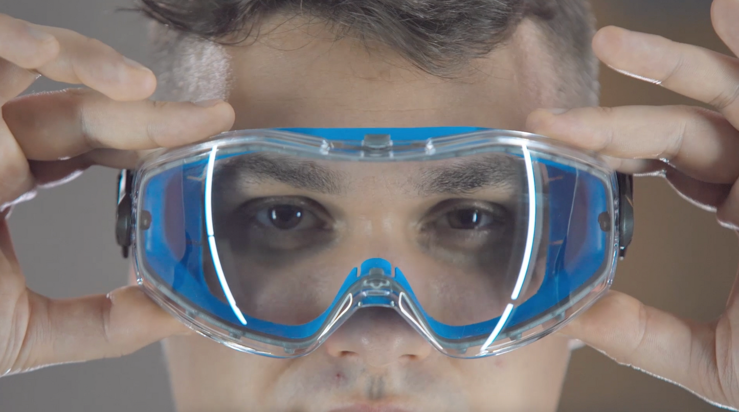 SolidWork SOLID. Lunette de protection travail parfaitement ajustées | Lunettes de protection anti-poussière avec ajustement universel | surlunettes de protection | Oculaire résistant aux rayures