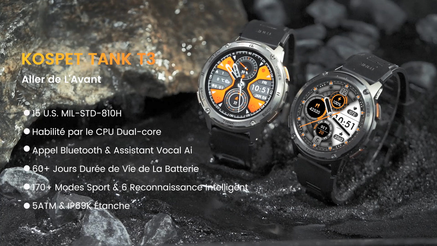 KOSPET Montre Connectée Homme