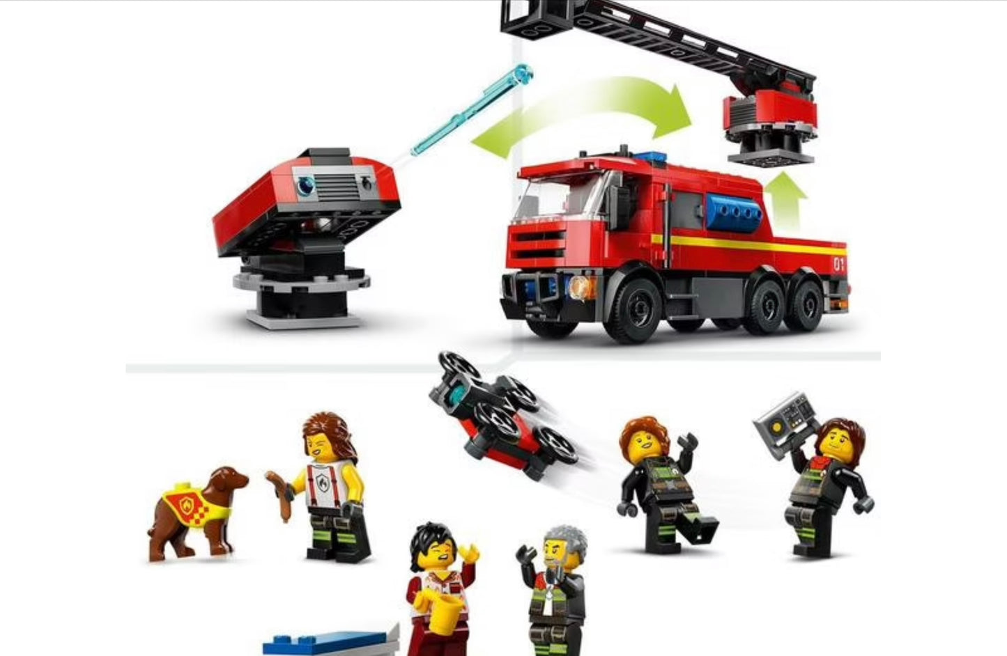 La Caserne et le Camion de Pompiers