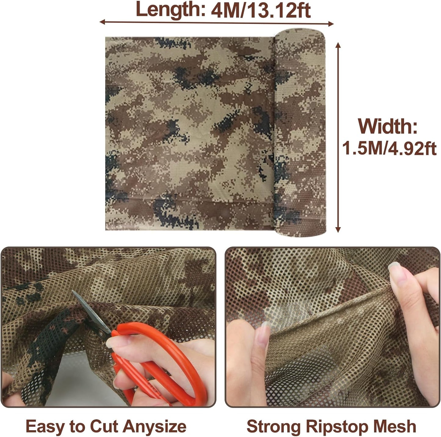Camouflage Chasse, Bâche de Camouflage Militaire, Voile de Camouflage