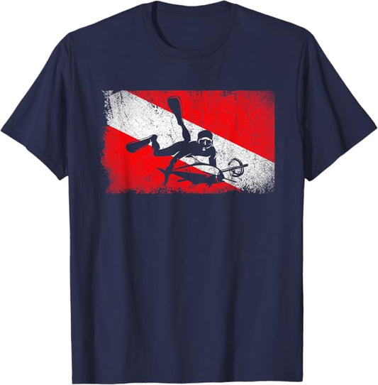 T-Shirt Chasse Sous-Marine Cadeau Pêche Sous-Marine