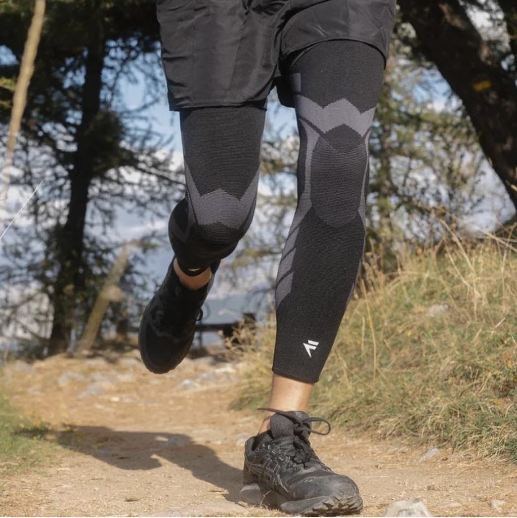 Flytex - Maintiens de Compression V2 - Soulagement Douleurs & Blessures aux Genoux - Arthrose, Menisque Fissuré, Ligament Croisé, Essui-Glace - Idéal pour Running, Rando, Vélo, Fitness, Basketball, L, XL