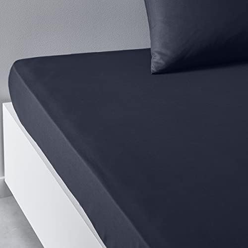 TODAY Essential - Drap Housse 160X200 cm 2 Personnes 100% Coton Uni, Celadon