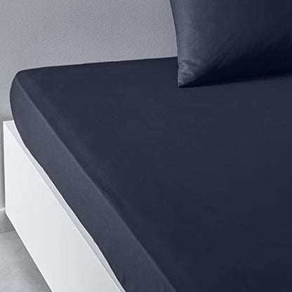 TODAY Essential - Drap Housse 160X200 cm 2 Personnes 100% Coton Uni, Celadon