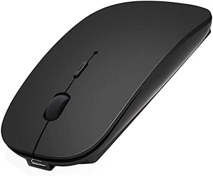 Souris Bluetooth sans fil pour ordinateur portable/Macbook/iPad/iPhone (iOS13.1.2 et versions ultérieures), rechargeable et silencieuse, mini souris
