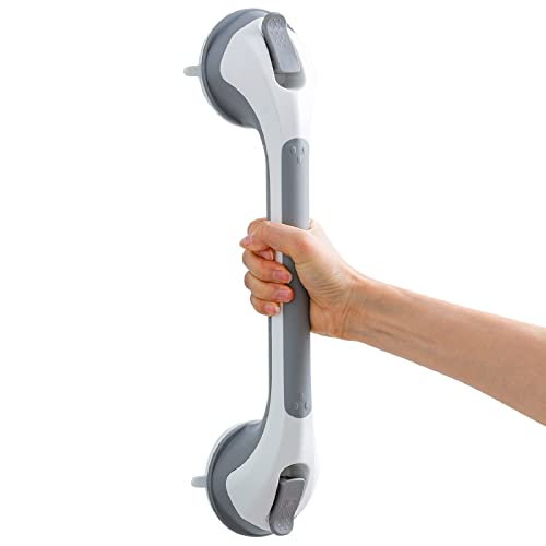 Poignée Ventouse pour Salle de Bain, 43 CM Barres d'appui de Douche Forte Prise pour handicapé