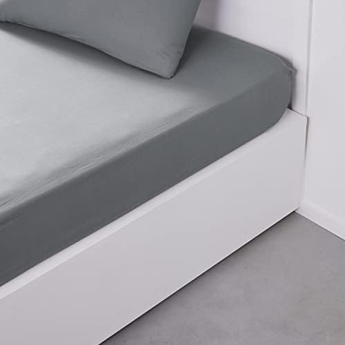 TODAY Essential - Drap Housse 160X200 cm 2 Personnes 100% Coton Uni, Celadon