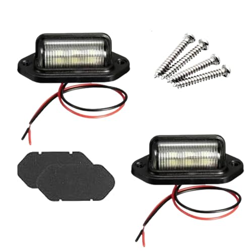 Lot de 2 Éclairages LED Immatriculation Auto Étanches, Led Voiture Exterieur