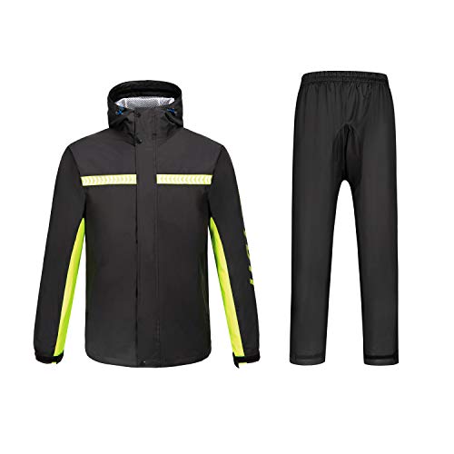 Ynport Crefreak - Combinaison imperméable à Capuche - Extérieur Homme/Femme - Étanche à l'eau de Pluie -Camouflage