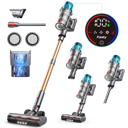 Aspirateur Balai sans Fil,60Mins Aspirateur sans Fil Puissant