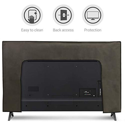 Housse écran TV Compatible avec 55" TV - Protection d'écran télévision - Gris foncé