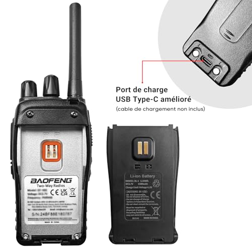 3 Talkie Walkie Radios Professionnelles