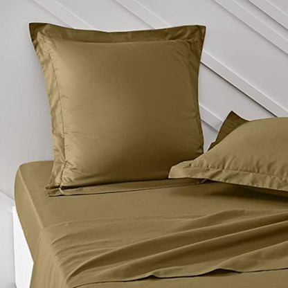 Lot de 2 Taies d'oreillers 63X63 cm 100% Coton Uni