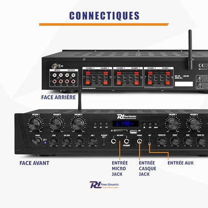 Amplificateur Audio Bluetooth 6 Zones PV260BT