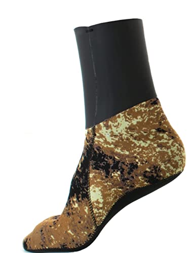 Chaussettes Thermiques pour pêche sous-Marine Camouflage de 3mm