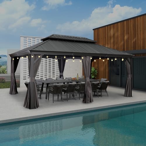 Tonnelle de Jardin Extérieur 5,45 x 3,65 m