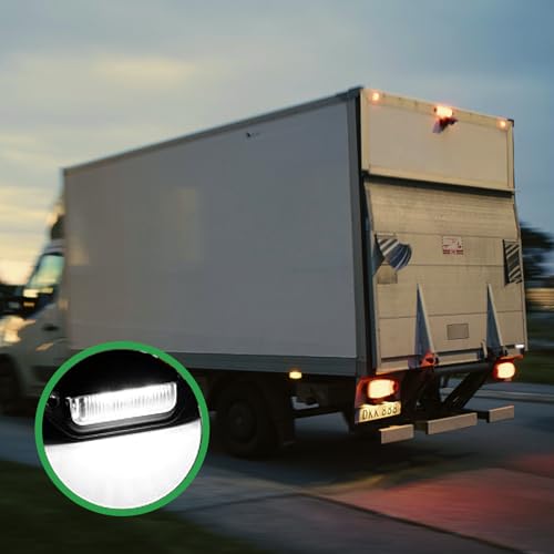 Lot de 2 Éclairages LED Immatriculation Auto Étanches, Led Voiture Exterieur