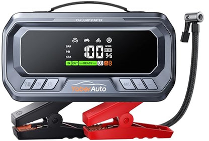 Booster Batterie Voiture avec Compresseur 6000A 26800mAh