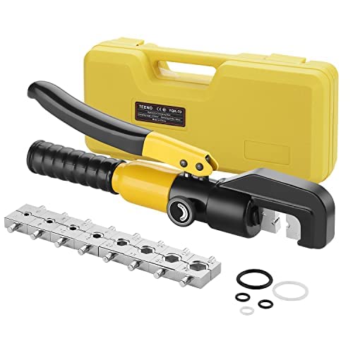 Pince à Sertir Hydraulique 10T avec 9 Matrices Hexagonales