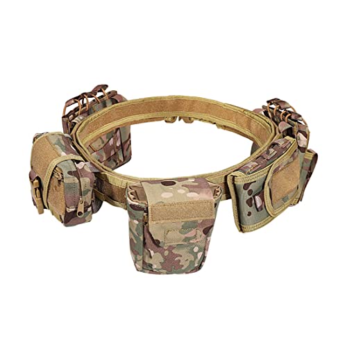 Ceinture Militaire multifonctions avec 5 Pochettes