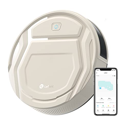 Aspirateur Robot Mince 2200Pa, Silencieux 55dB, Connecté avec WiFi/Bluetooth/Alexa/App, 120min d'Autonomie