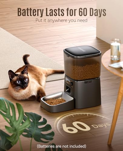 Distributeur 3,5l Croquettes Automatique, WiFi Intelligent Mangeoire chien et chat