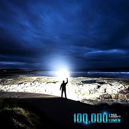 La lampe la plus puissante du monde 100 000 lumens, Portée de 1350 mètres