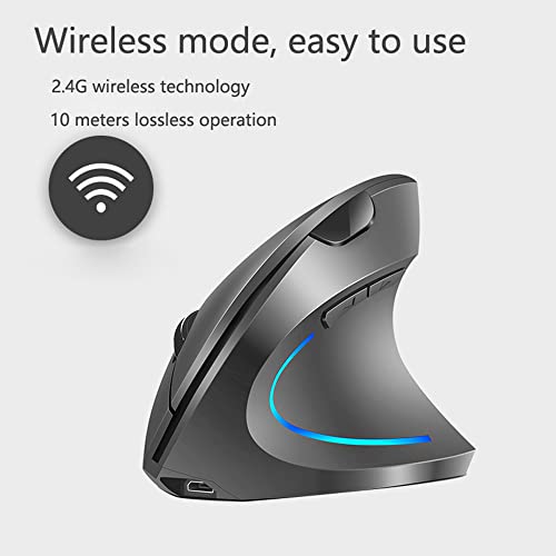 Docooler Souris verticale sans fil 2,4 G Souris