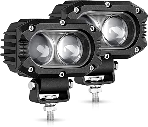 4Pcs Phares de Travail  Pouces 80W 9600LM Voiture, Tracteur, Camion, SUV, Bâteau, Caravane