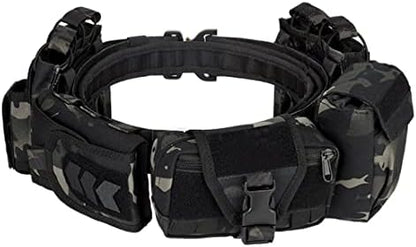 Ceinture Militaire multifonctions avec 5 Pochettes
