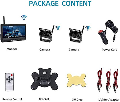 Kit Caméra de Recul sans Fil OiLiehu