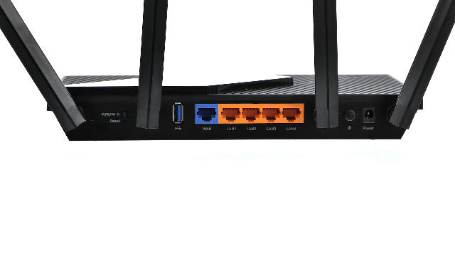 TP-Link Routeur WiFi 6 AX 3000 Mbps bi-bande, 5 ports Gigabit USB 3.0, 4 antennes à haute performance, OneMesh, WPA3, Contrôle parental, Antivirus intégré, (Archer AX55)