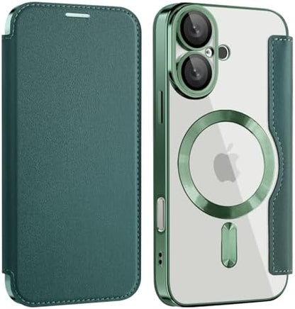 Coque Multifonctionnelle en Cuir iPhone 16 Plus