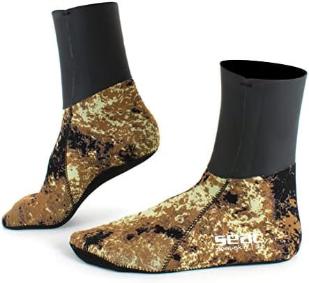 Chaussettes Thermiques pour pêche sous-Marine Camouflage de 3mm