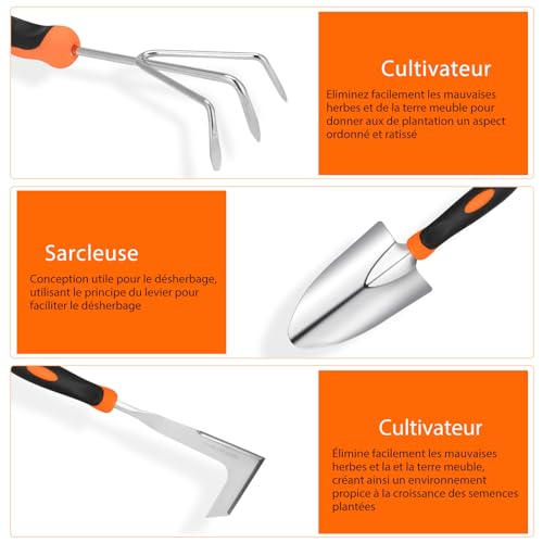 Ensemble d'Outils de Jardinage 10 Pièces