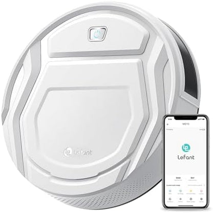 Aspirateur Robot Mince 2200Pa, Silencieux 55dB, Connecté avec WiFi/Bluetooth/Alexa/App, 120min d'Autonomie